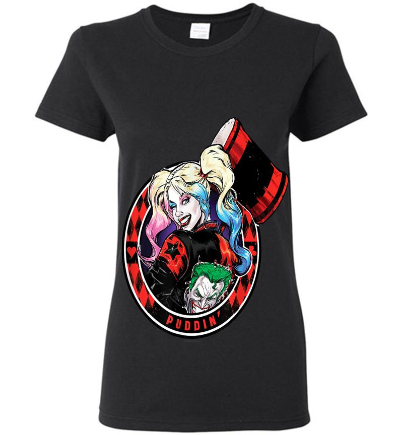 Harley Quinn Puddin' Womens T-Shirt