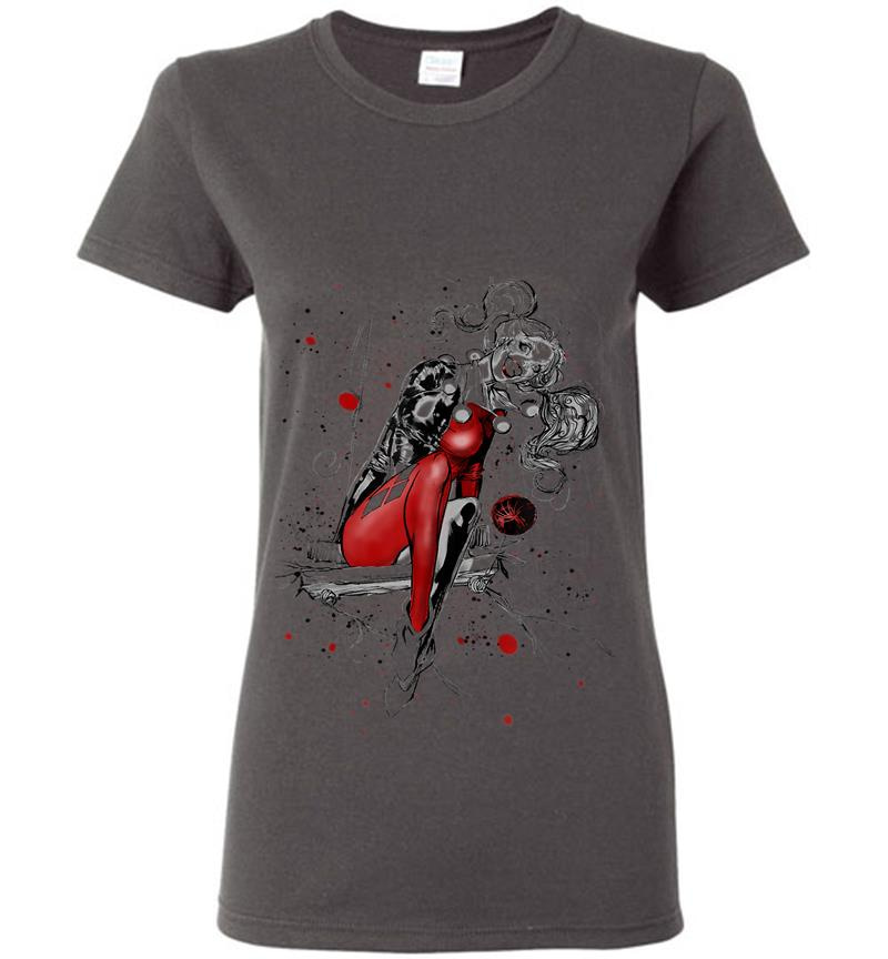 Inktee Store - Harley Quinn Sketch Womens T-Shirt Image