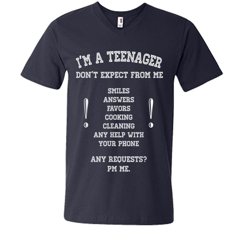 Inktee Store - I'M Official Nager Don'T Expect 13Th 14Th Birthday Funny V-Neck T-Shirt Image