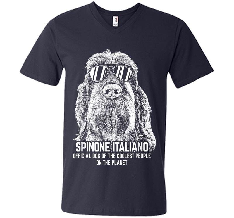 Inktee Store - Italian Spinone Official Dog Of The Coolest V-Neck T-Shirt Image
