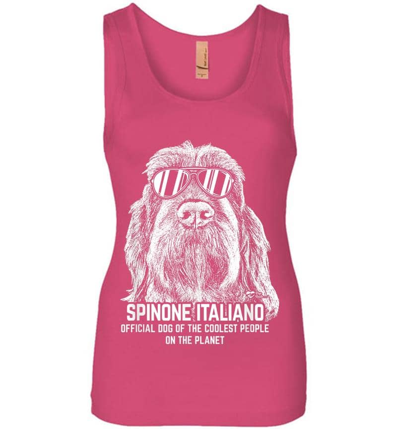Inktee Store - Italian Spinone Official Dog Of The Coolest Womens Jersey Tank Top Image