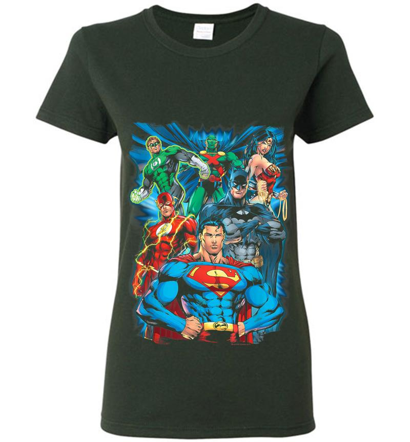 Inktee Store - Justice League Justice Is Served Womens T-Shirt Image