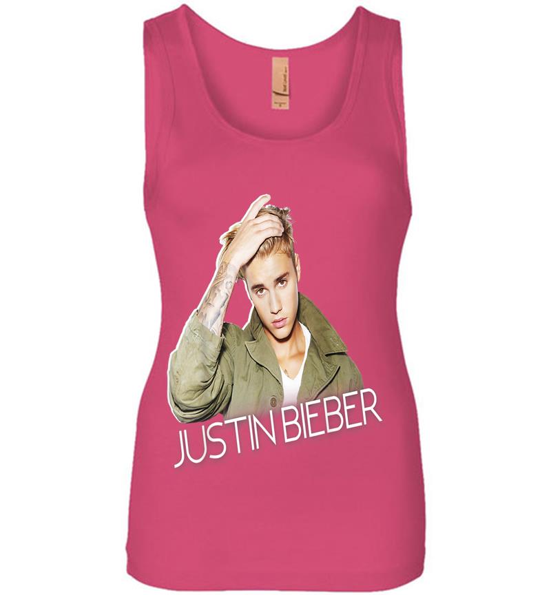 Inktee Store - Justin Bieber Official Cut Out Jacket Womens Jersey Tank Top Image
