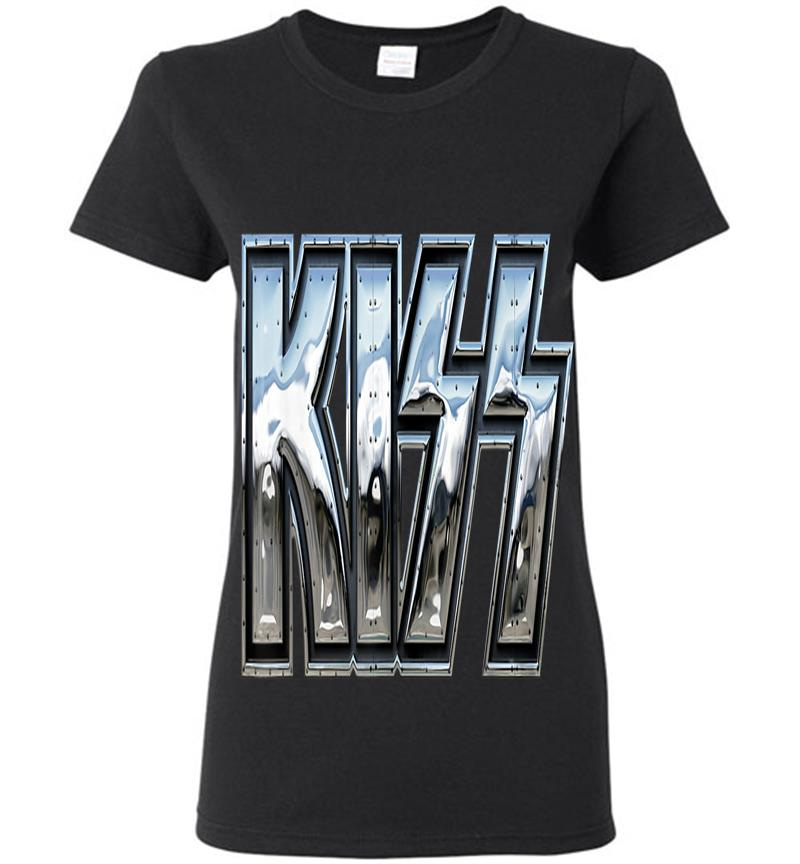 Kiss Chrome Womens T-Shirt