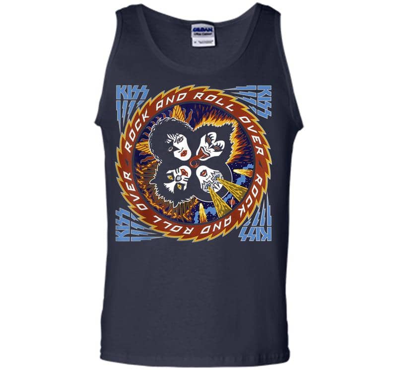 Inktee Store - Kiss Rock And Roll Over 40 Men Tank Top Image