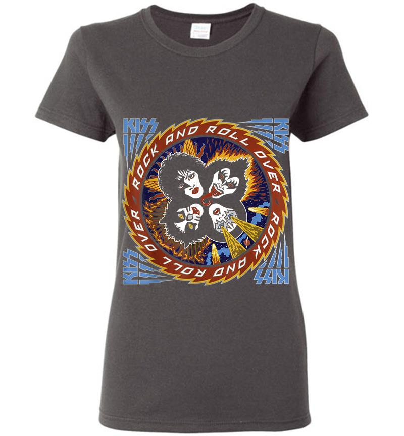 Inktee Store - Kiss Rock And Roll Over 40 Women T-Shirt Image