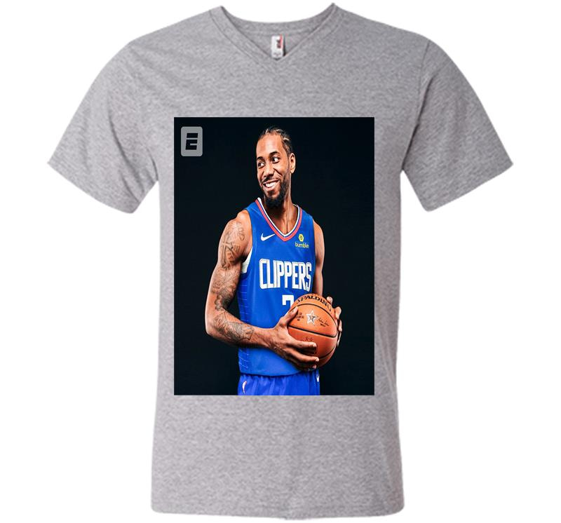 Inktee Store - Kawhi Leonard Los Angeles Clippers V-Neck T-Shirt Image