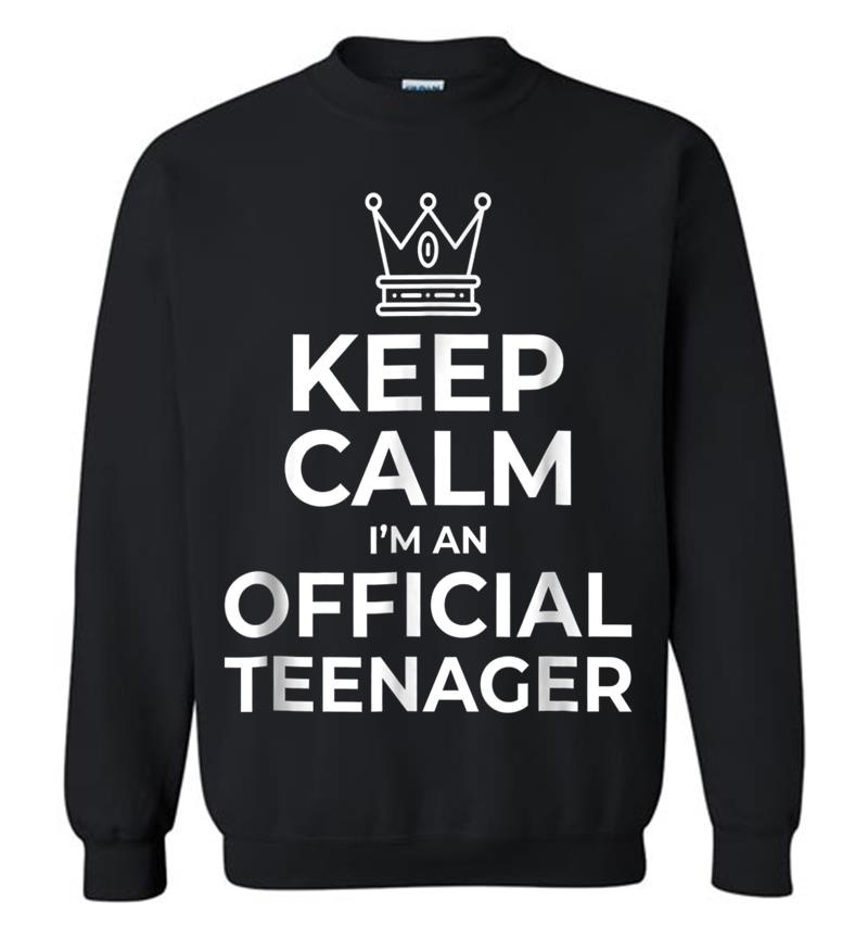 Keep Calm Birthday Official Nager 13Th Funny Boy Sweatshirt