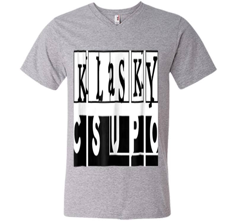 Inktee Store - Klasky Csupo Official Logo V-Neck T-Shirt Image