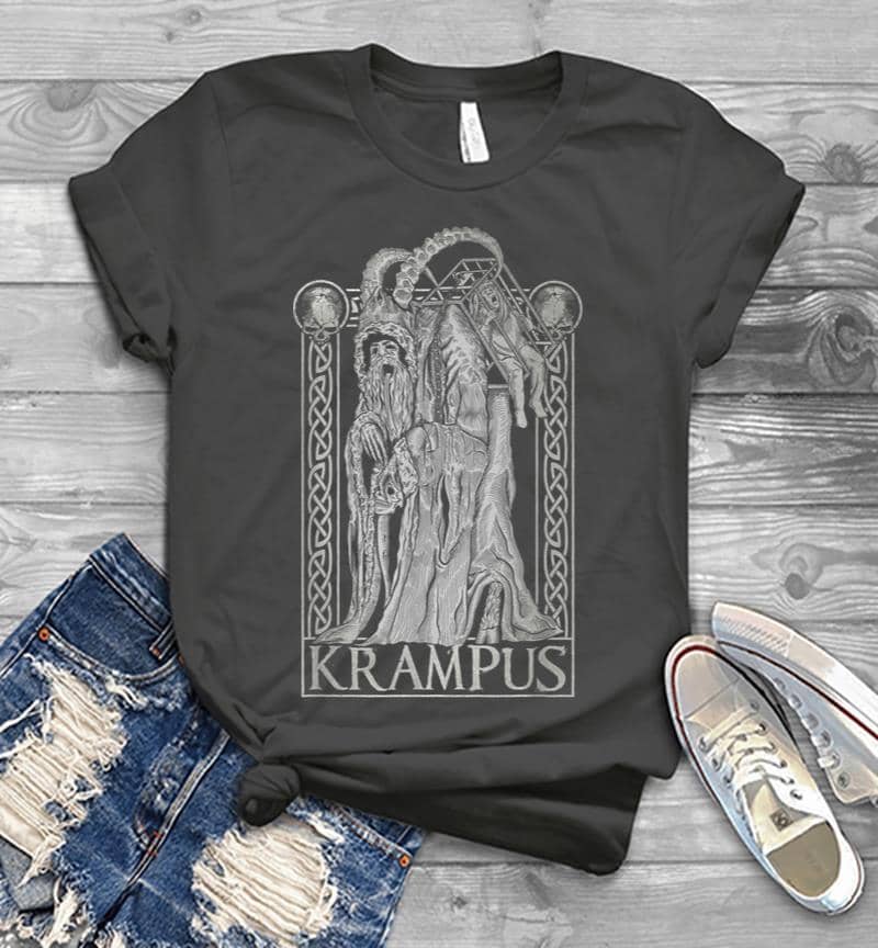 Inktee Store - Krampus Gruss Von Krampus Dark Gothic Christmas Men T-Shirt Image