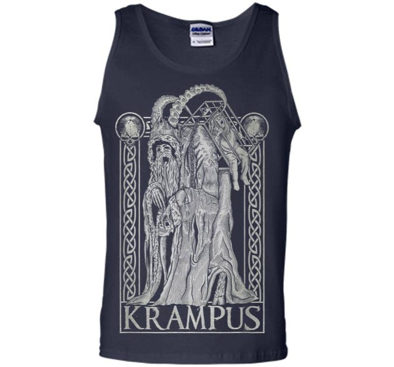 Inktee Store - Krampus Gruss Von Krampus Dark Gothic Christmas Men Tank Top Image