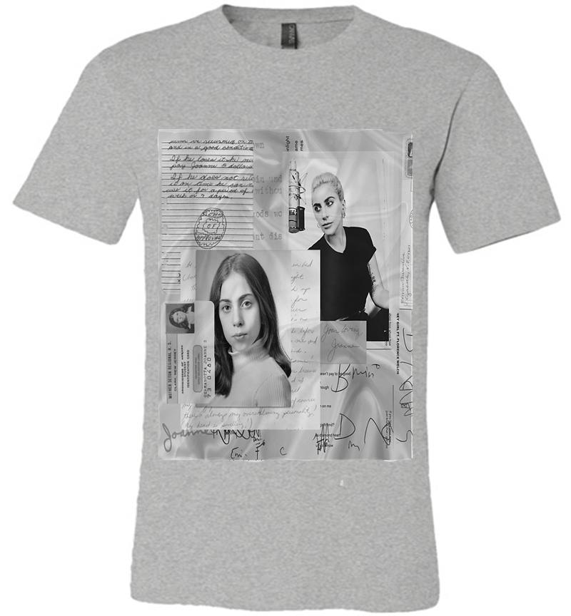 Inktee Store - Lady Gaga Official Joanne White Photo Premium T-Shirt Image