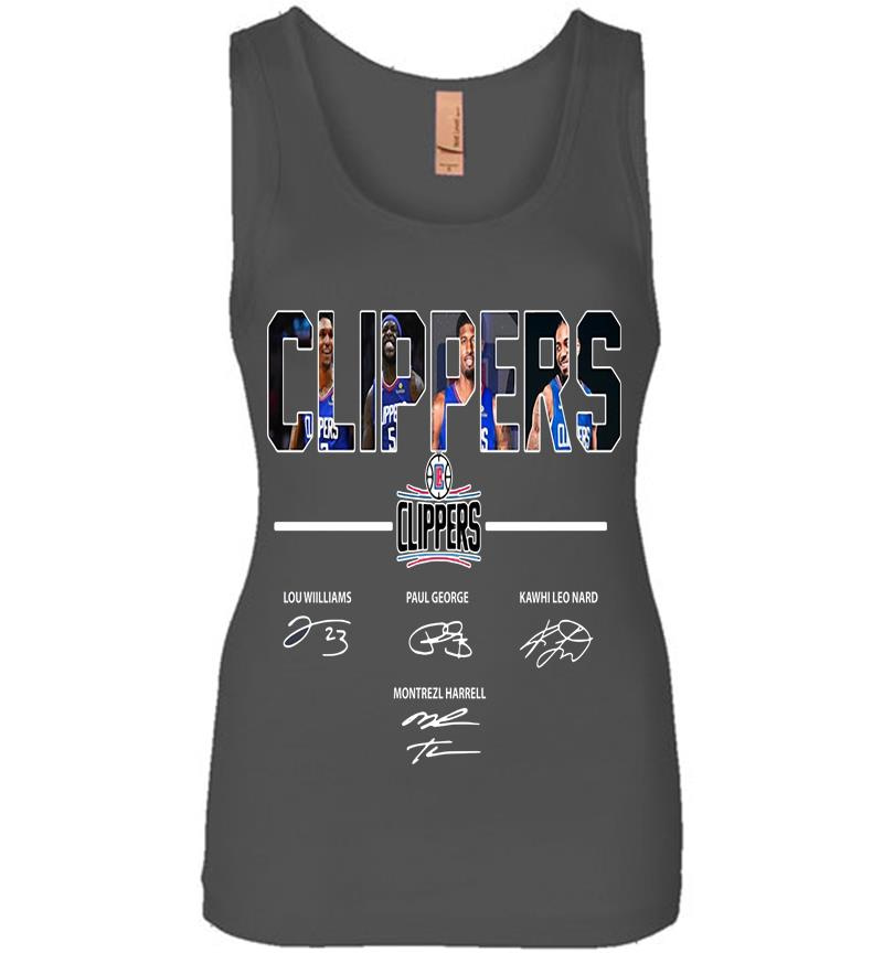 Inktee Store - Los Angeles Clippers Basketball Team Signature Womens Jersey Tank Top Image