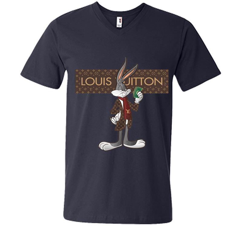 Inktee Store - Louis Vuitton Bugs Bunny Stay Stylish V-Neck T-Shirt Image