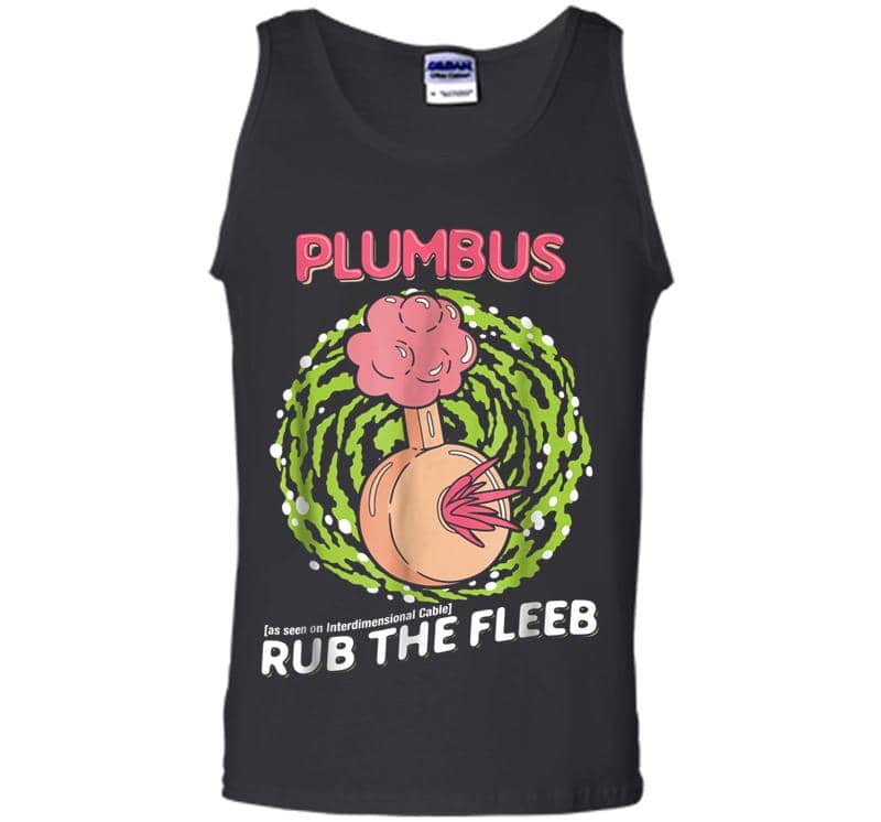 Inktee Store - Mademark X Rick And Morty - Plumbus - Rub The Fleeb Mens Tank Top Image