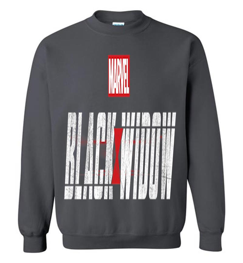 Inktee Store - Marvel Black Widow Official Movie Logo Premium Sweatshirt Image