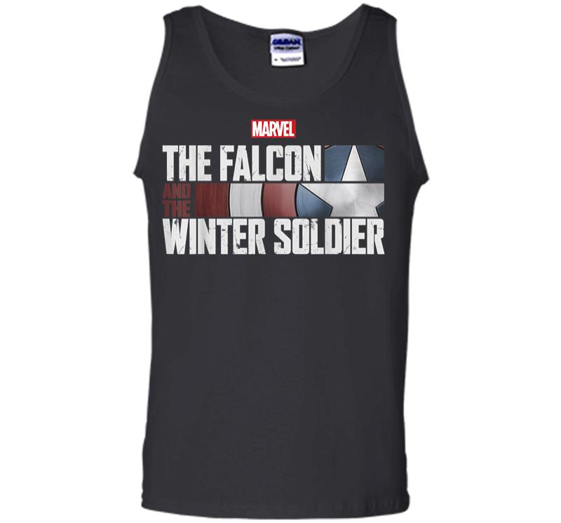 Marvel The Falcon And The Winter Soldier Shield Logo Men Tank Top