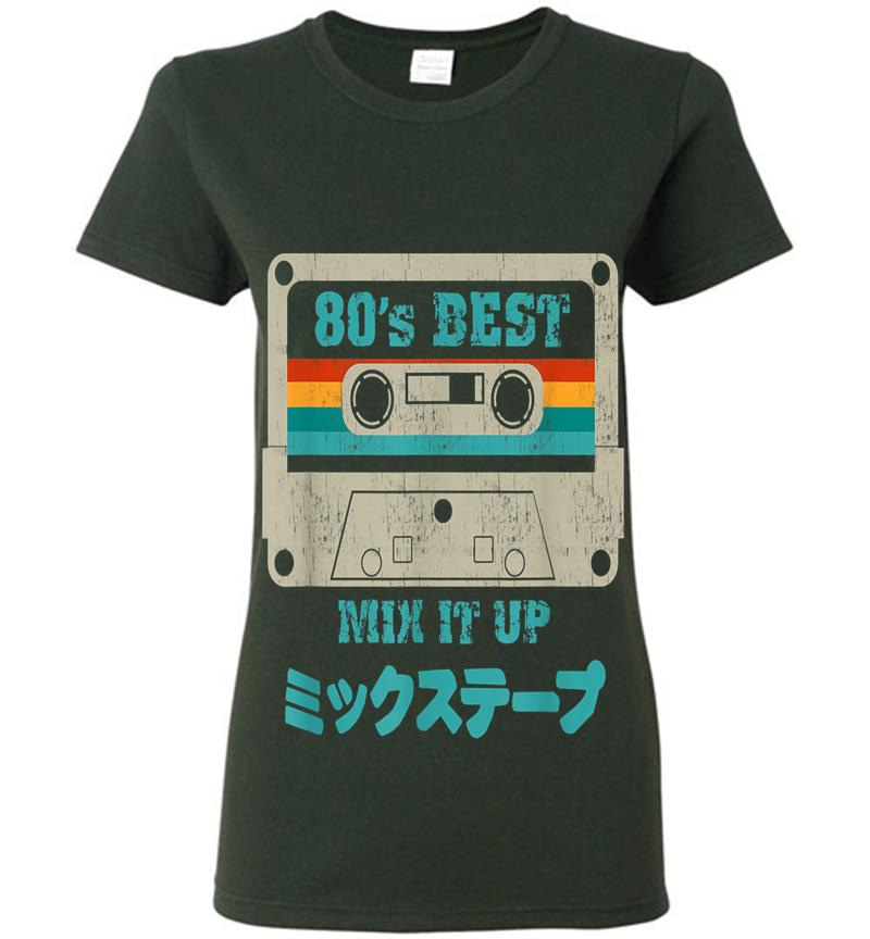 Inktee Store - Mix Tape 80S Japanese Otaku Aesthetic Vaporwave Cassette Womens T-Shirt Image