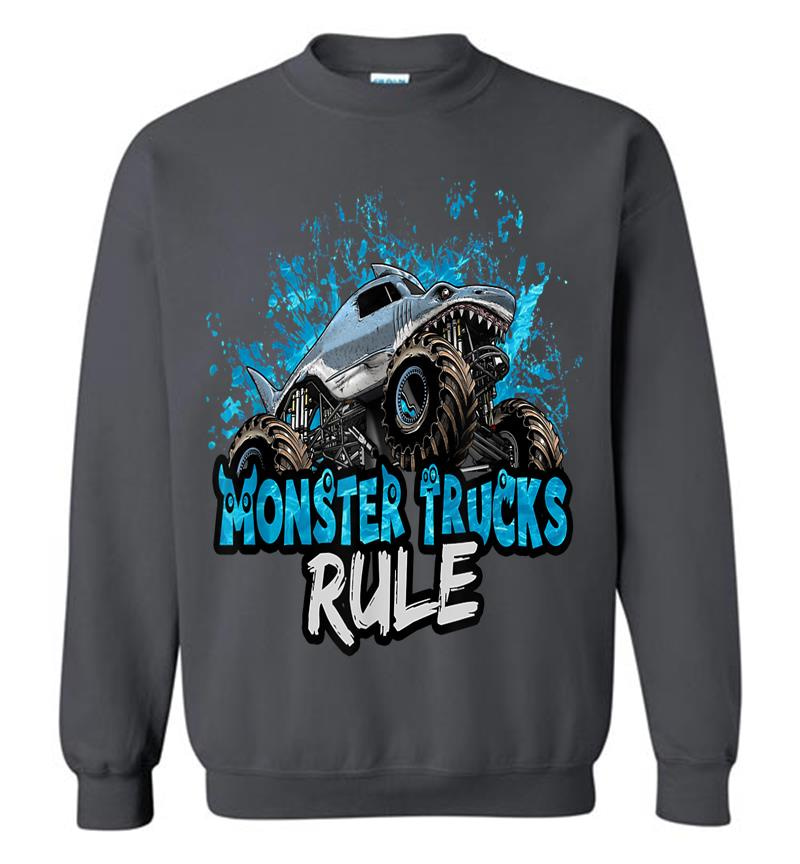 Inktee Store - Monster Trucks Rule Sweatshirt Image