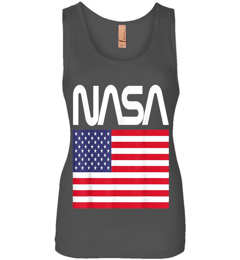 Inktee Store - Nasa 4Th Of July American Flag Space Astronaut Usa Fun Womens Jersey Tank Top Image