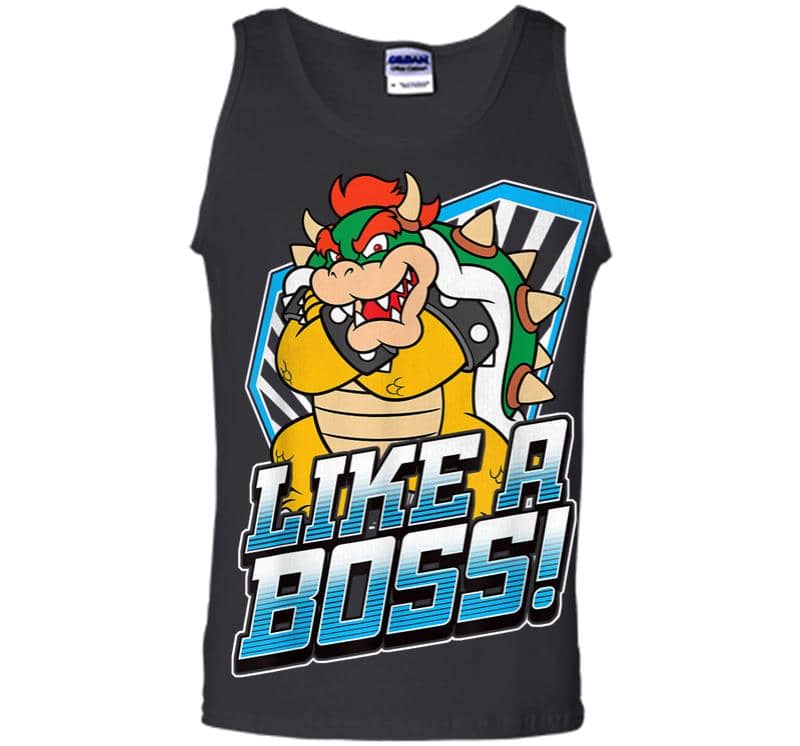 Nintendo Super Mario Bowser Like A Boss Bold Graphic Men Tank Top