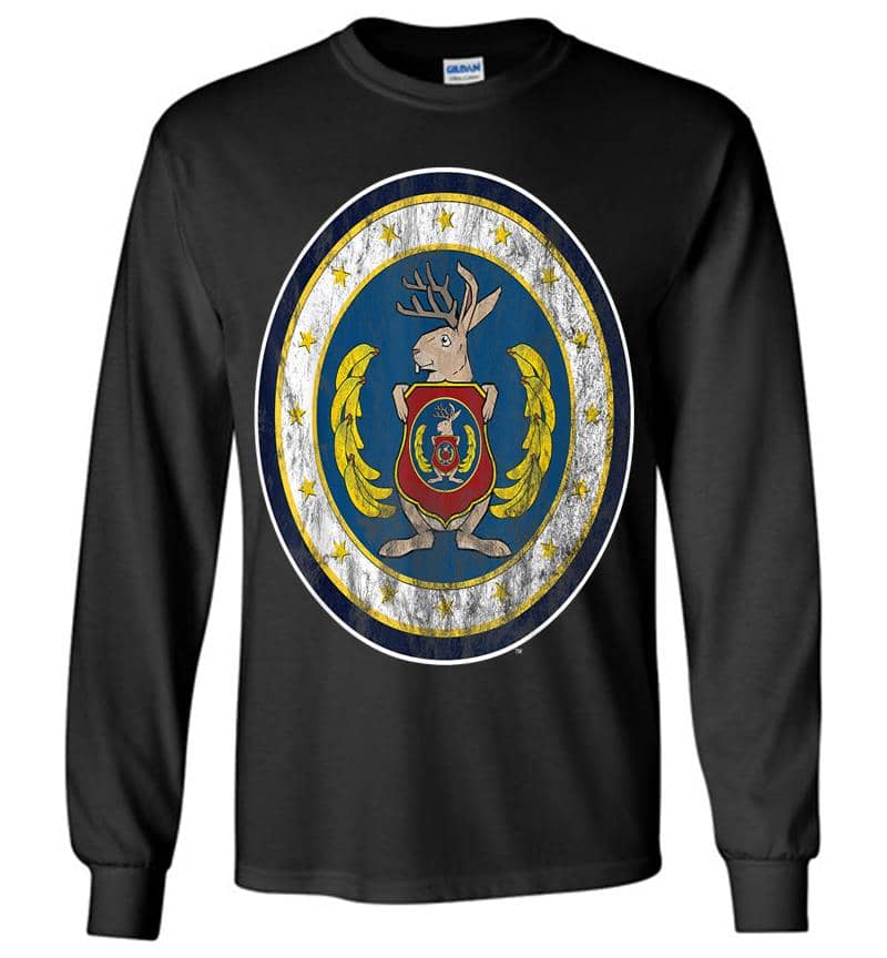 Odd Squad Official Seal Distressed Style Long Sleeve T-Shirt