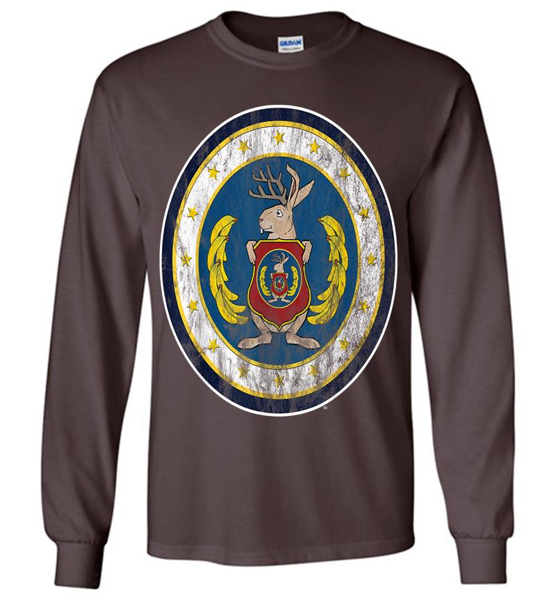 Inktee Store - Odd Squad Official Seal Distressed Style Long Sleeve T-Shirt Image