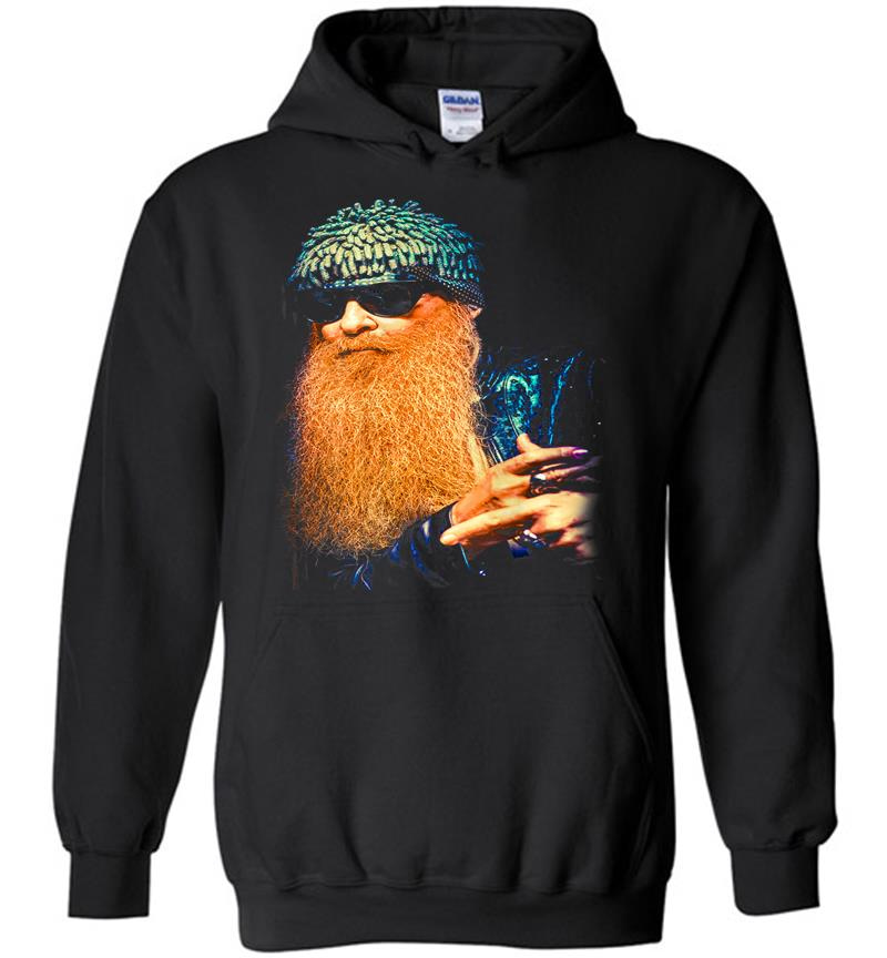 Official Billy F Gibbons From Zz Top Portrait Hoodies