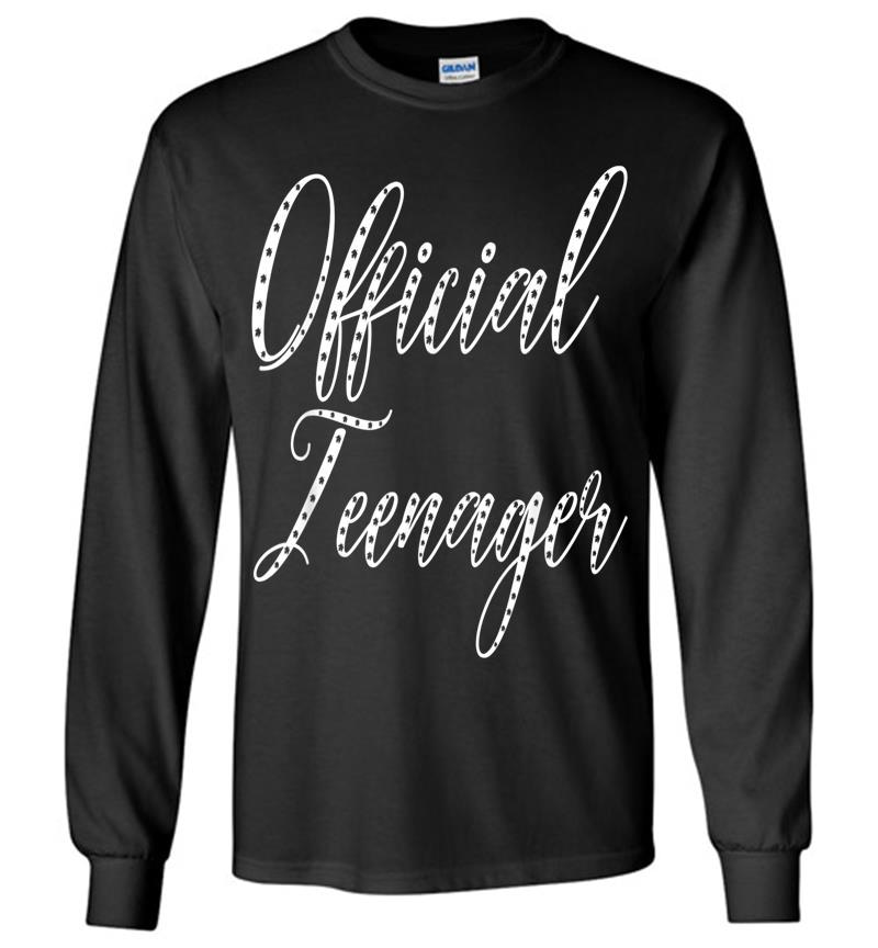 Official Nager 13 Birth Script Font Birthday Long Sleeve T-Shirt
