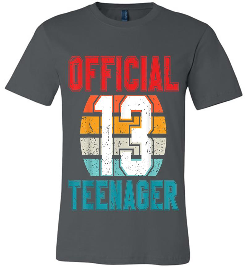 Official Nager 13 Years Old 13Th Birthday Boys Girl Premium T-Shirt