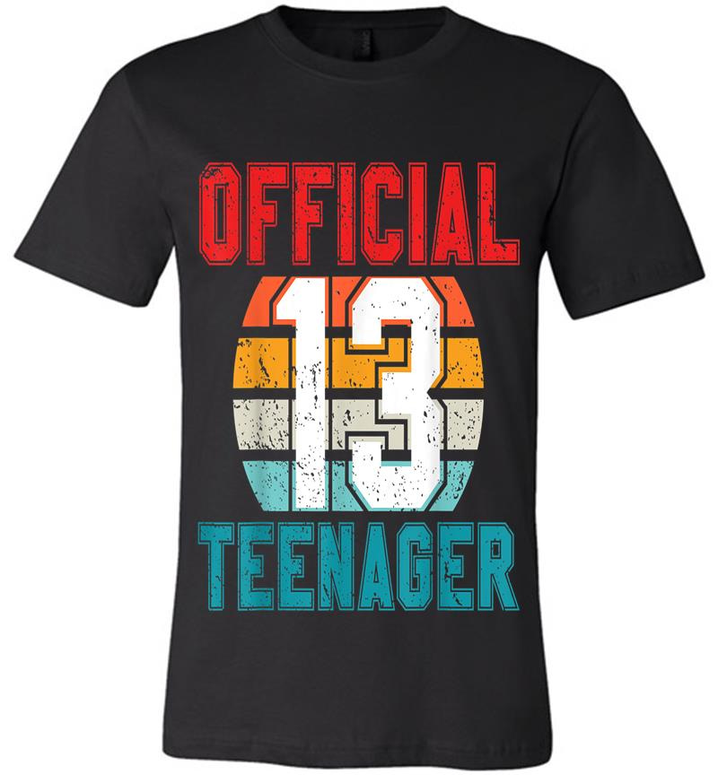 Inktee Store - Official Nager 13 Years Old 13Th Birthday Boys Girl Premium T-Shirt Image