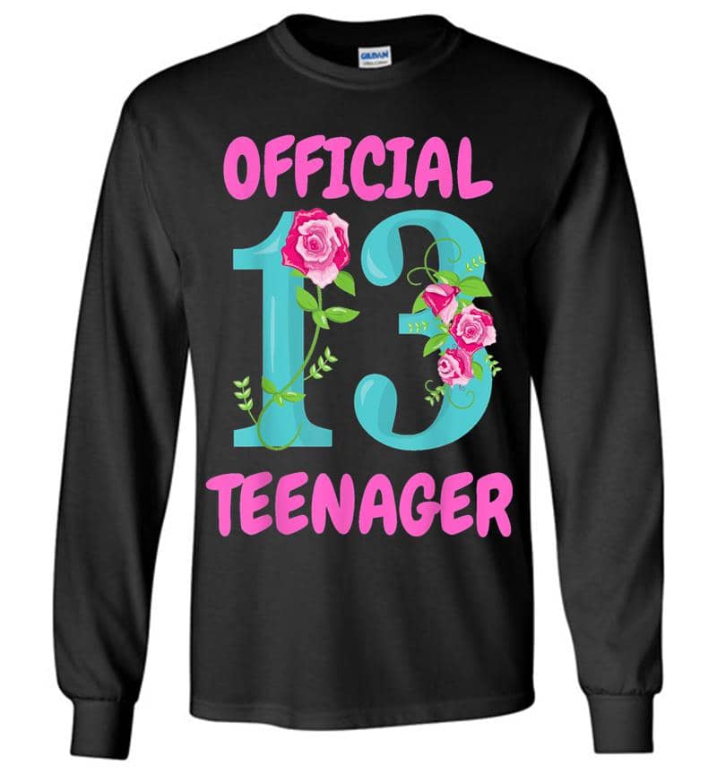 Official Nager 13Th Birthday 13 Years Old Fan Long Sleeve T-Shirt
