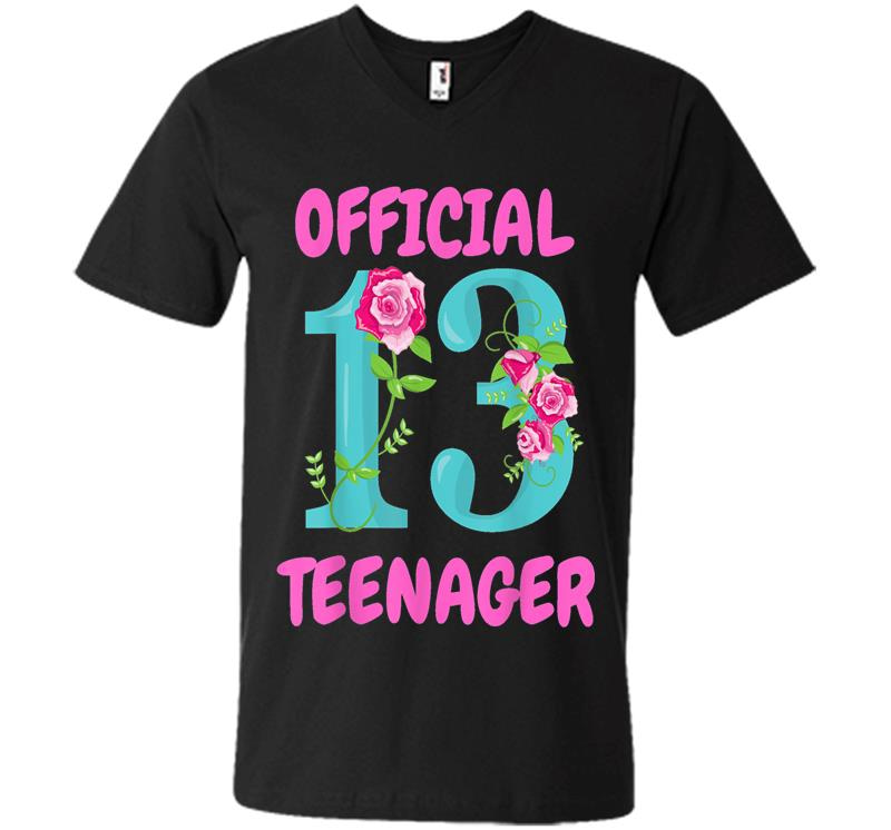 Official Nager 13Th Birthday 13 Years Old Fan V-Neck T-Shirt
