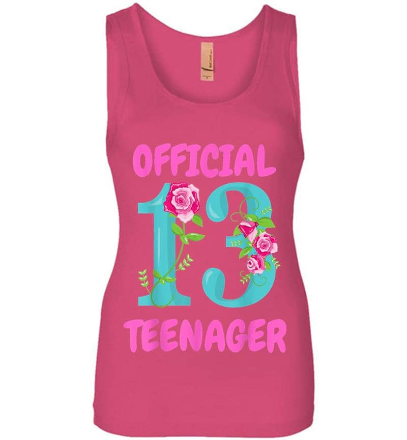 Inktee Store - Official Nager 13Th Birthday 13 Years Old Fan Womens Jersey Tank Top Image