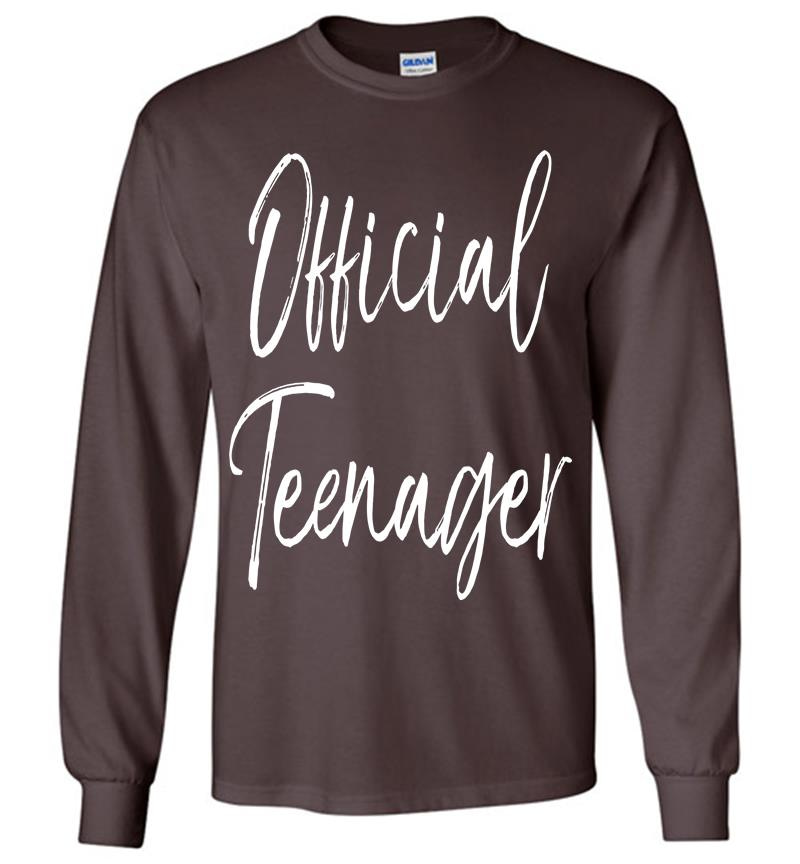 Inktee Store - Official Nager 13Th Birthday Gif 13-Year-Old Long Sleeve T-Shirt Image
