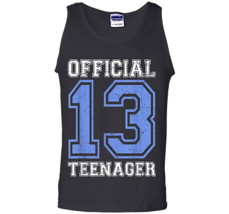 Inktee Store - Official Nager - Blue 13Th Birthday Boy Mens Tank Top Image