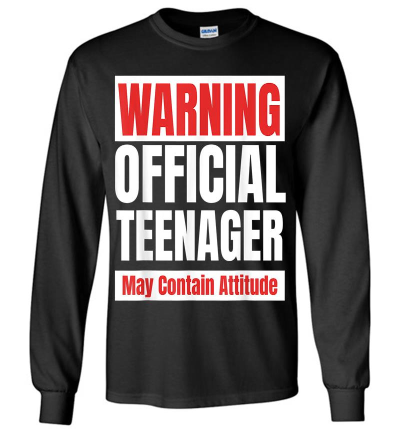 Official Nager Funny 13 Birthday 13Th Long Sleeve T-Shirt