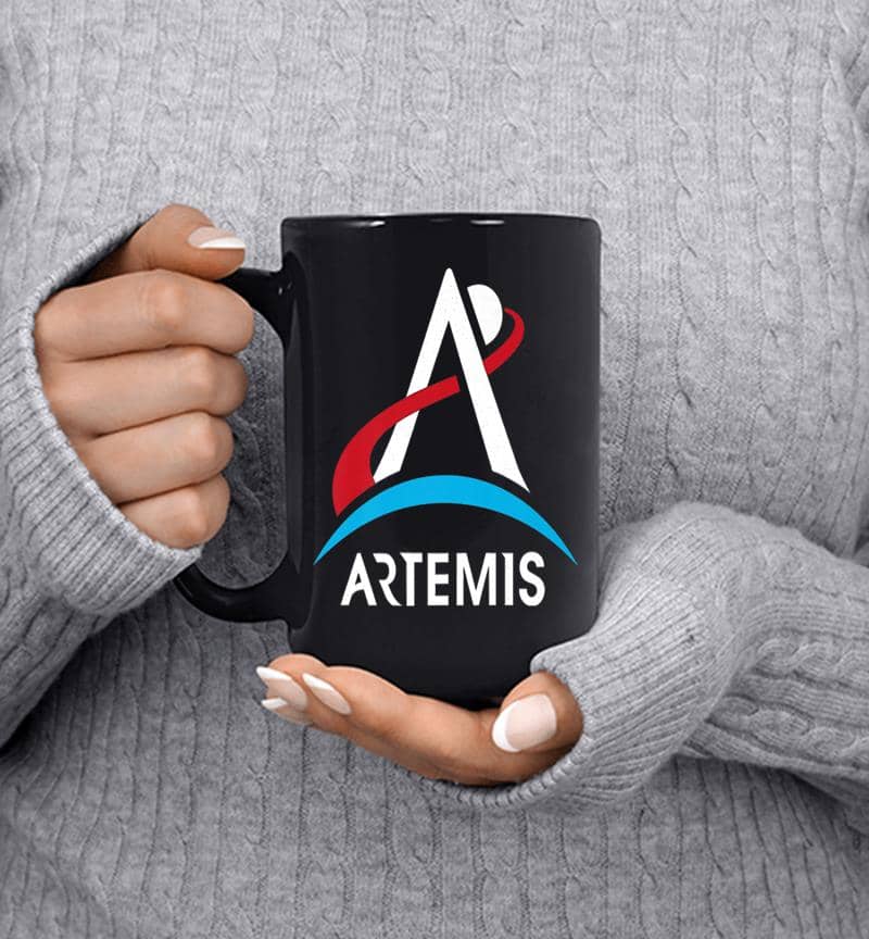 Official Nasa Artemis Program White Logo Premium Mug