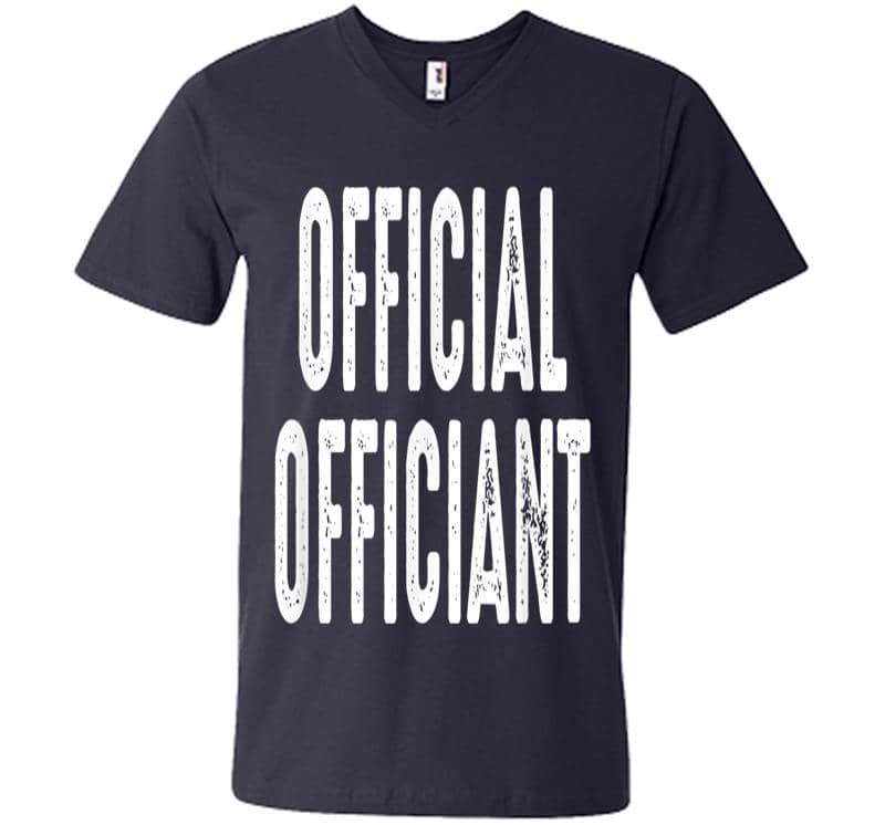 Inktee Store - Official Officiant - Wedding Officiant Pastor Wedding V-Neck T-Shirt Image