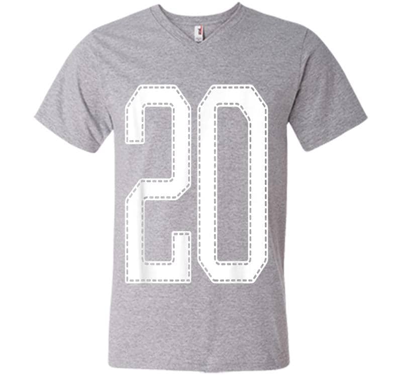 Inktee Store - Official Team League #20 Jersey Number 20 Sports Jersey V-Neck T-Shirt Image