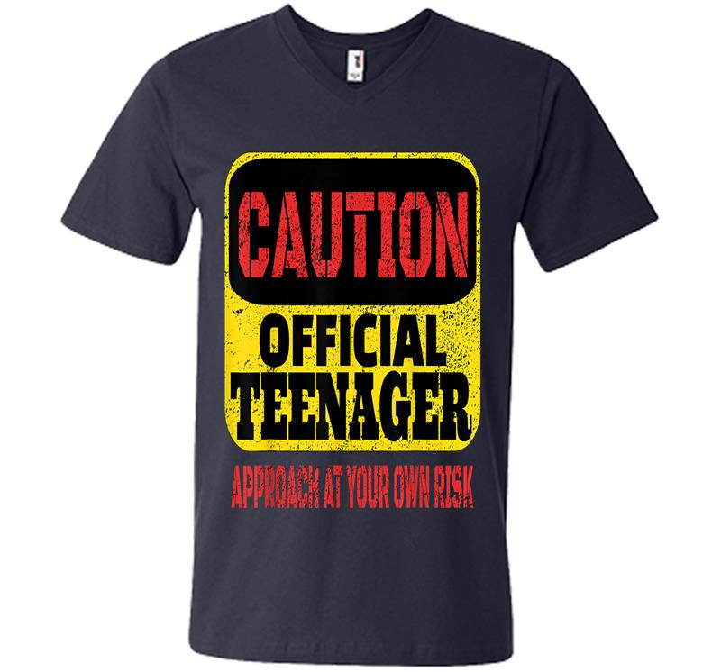Inktee Store - Officially A Nager - 13Th Birthday V-Neck T-Shirt Image