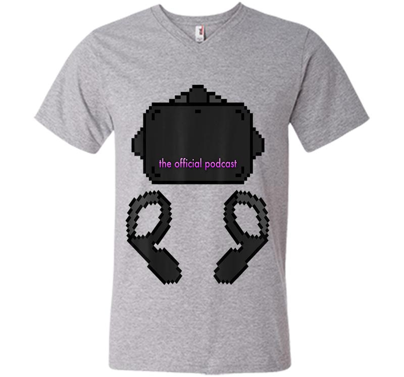 Inktee Store - Oqc Logo - The Official Podcast V-Neck T-Shirt Image