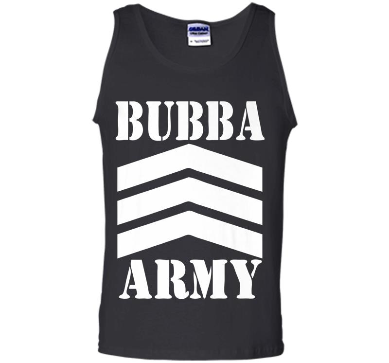 Inktee Store - Original Bubba Army Logo (Wht) - Official Bubba Army Design Premium Mens Tank Top Image