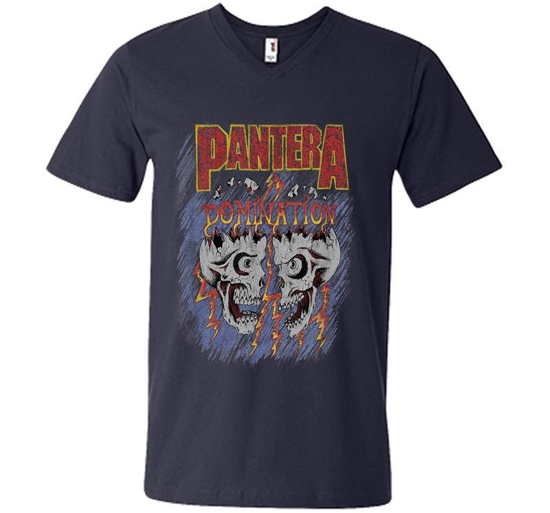 Inktee Store - Pantera Official Domination V-Neck T-Shirt Image