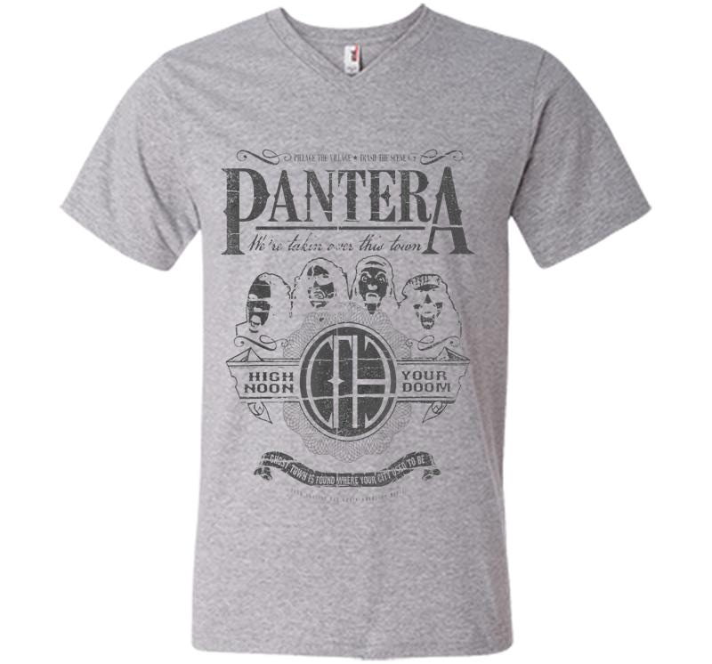 Inktee Store - Pantera Official High Noon V-Neck T-Shirt Image
