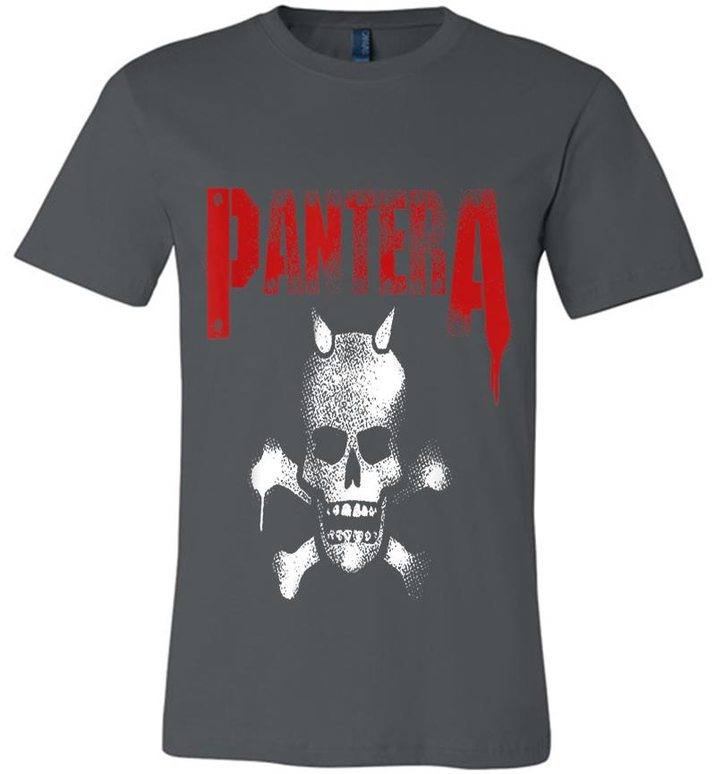 Pantera Official Horned Skull Stencil Premium T-Shirt