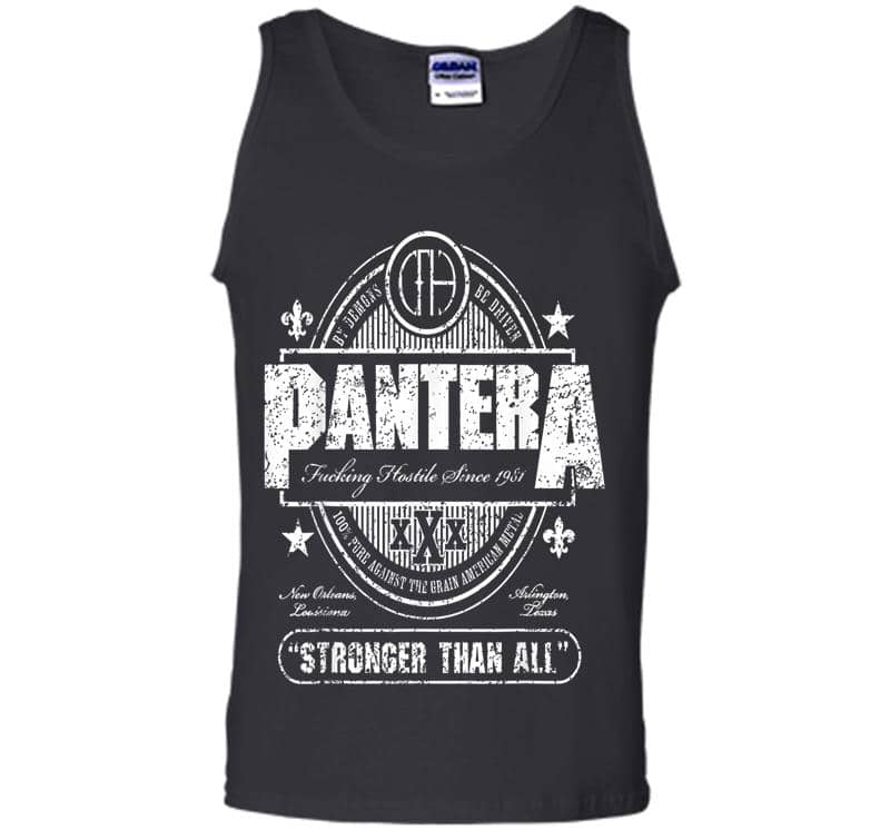 Inktee Store - Pantera Official Stronger Than All Beer Mat Mens Tank Top Image