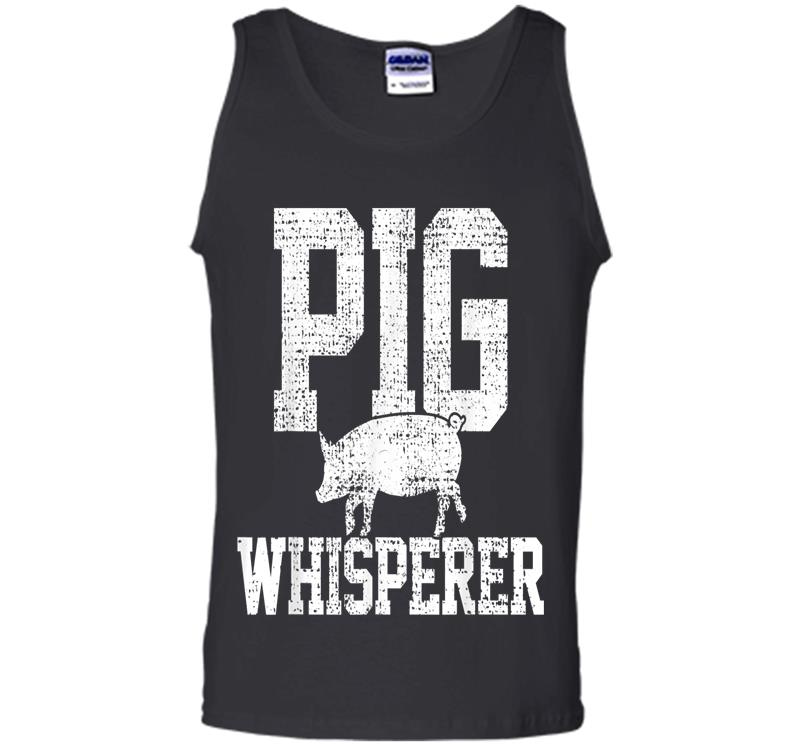 Inktee Store - Pigs Whisperer Farmer Vintage Mens Tank Top Image
