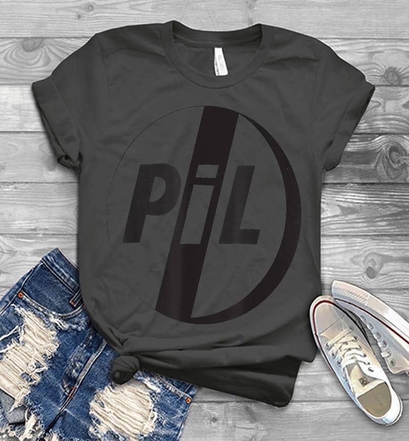Inktee Store - Pil Official Public Image Ltd Black Logo Mens T-Shirt Image