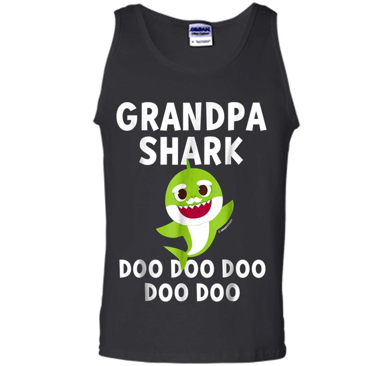 Inktee Store - Pinkfong Grandpa Shark Official Mens Tank Top Image